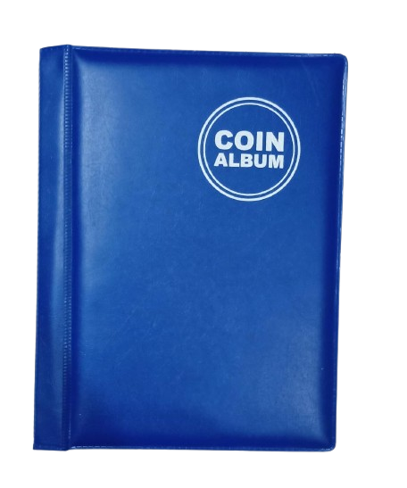 60 Pocket Coin Album for Coin Collection 1 Pcs | Blue – Atozshopi