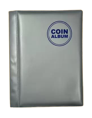 60 Pocket Coin Album for Coin Collection | 1 Pcs | Grey – Atozshopi