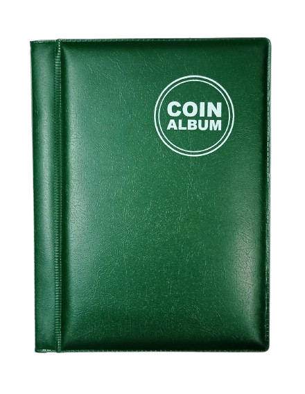 60 Pocket Coin Album for Coin Collection 1 Pcs | Green – Atozshopi